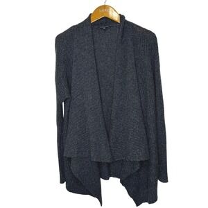 Eileen Fisher Open Front Cardigan Wool Baby Camel Small Gray